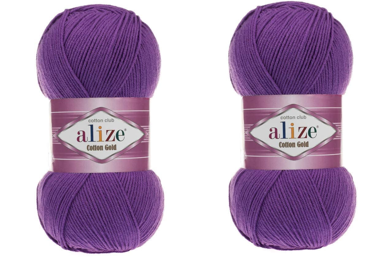 Alize Cotton Gold Yarn 55 Cotton 45 Acrylic Yarn Crochet Hand