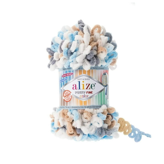 Alize Puffy Fine Color Finger Knitting Yarn
