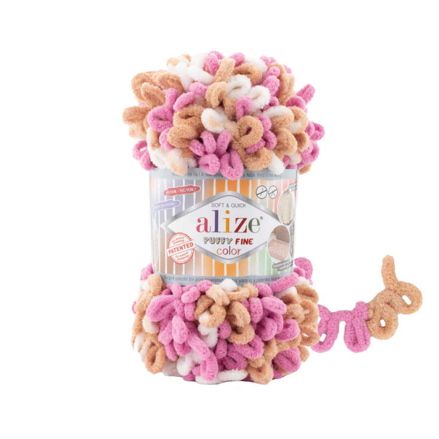 Alize Puffy Fine Color Finger Knitting Yarn