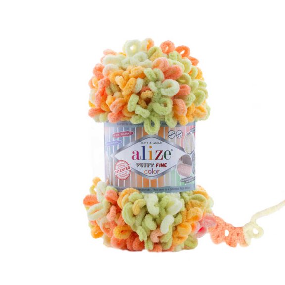 Alize Puffy Fine Color Finger Knitting Yarn
