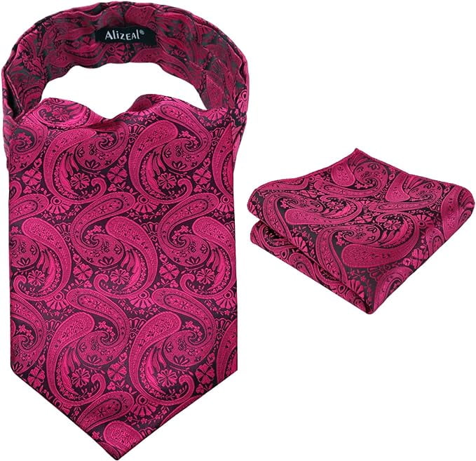 Papillon Autoregolabile Uomo Con Taschino Coordinato - Set Elegante Paisley Jacquard Per Cerimonie - Foto 2