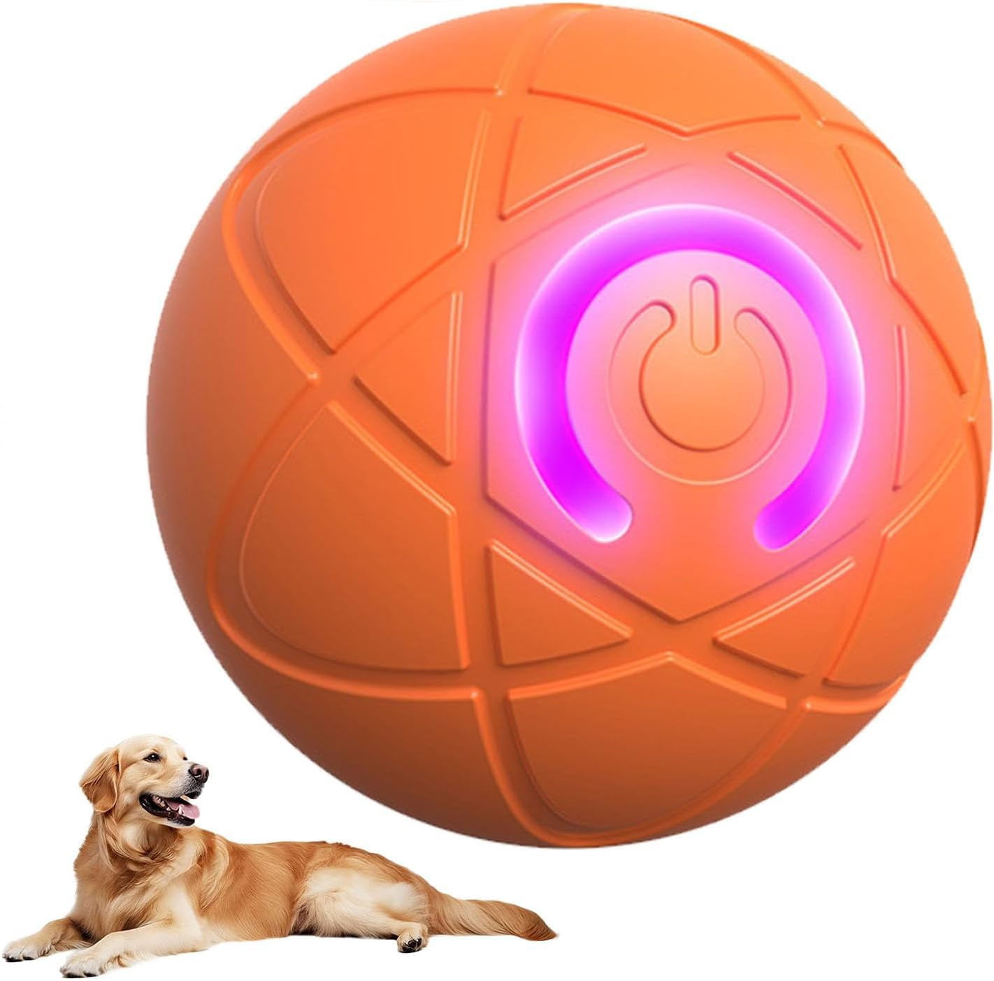 Bola Saltarina Interactiva Para Perros 2025 | Juguete Automático Con Luces LED, Carga USB – Para Perros Pequeños Y Medianos