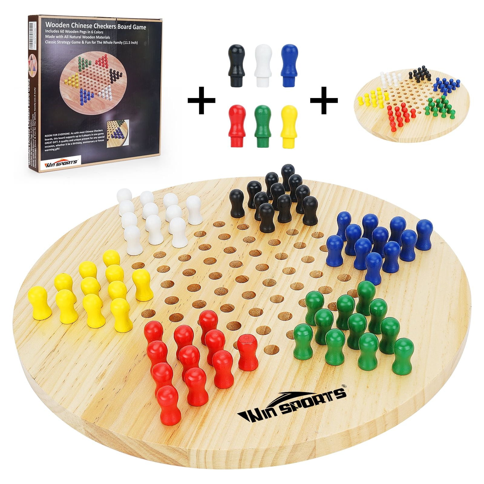  Pressman Checkers - Classic Game With Folding Board and  Interlocking Checkers, 2 Players : Toys & Games