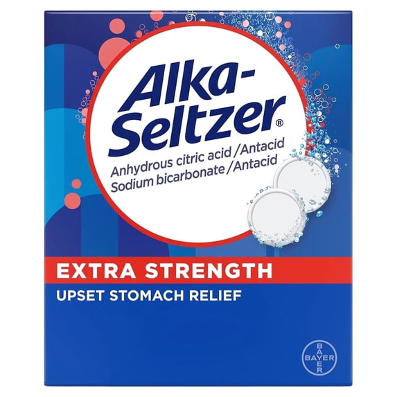 Alka-Seltzer Effervescent Extra Strength Heartburn Medicine Tablets (72 Count)