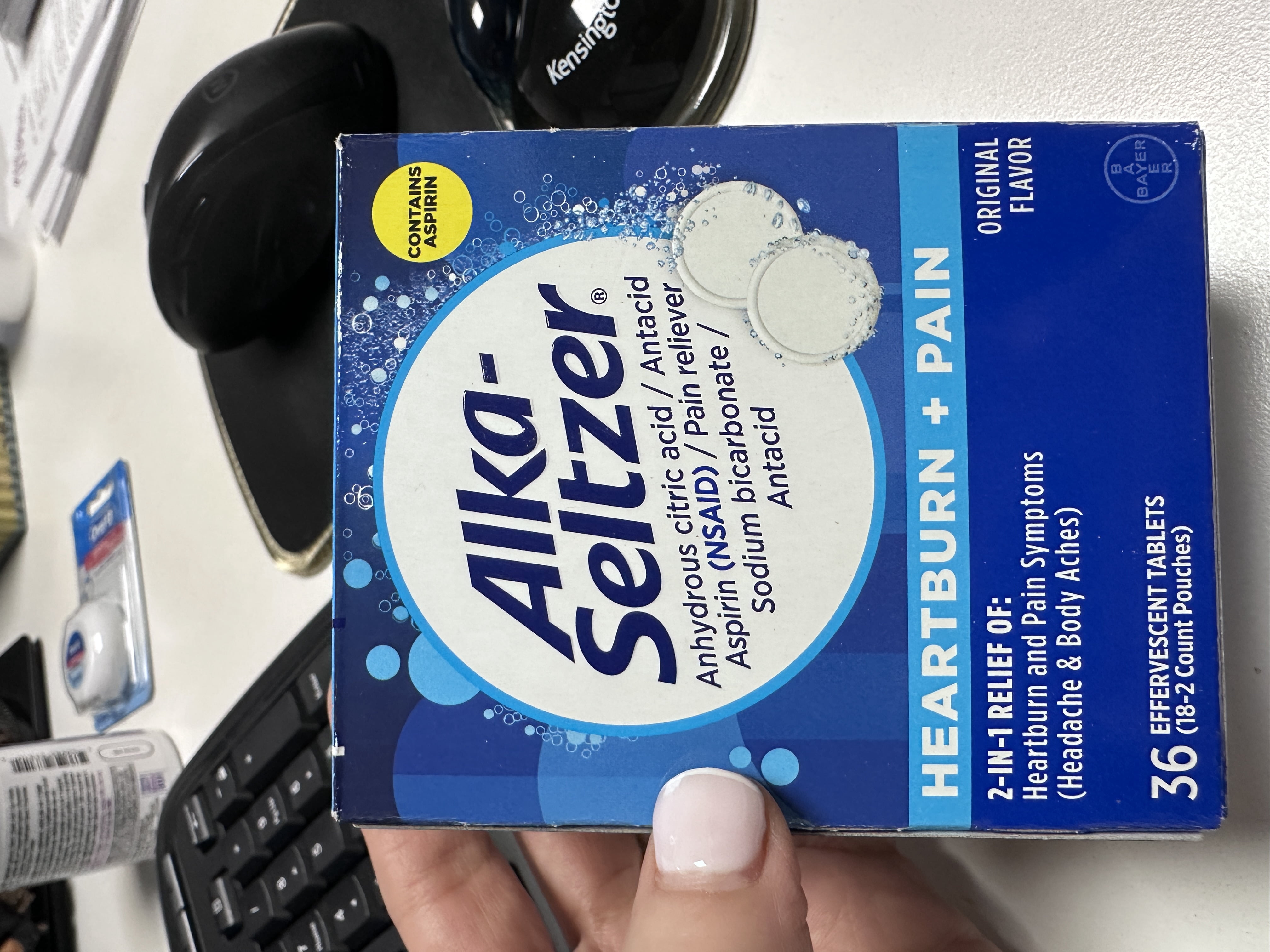 Alka-Seltzer Effervescent Tablets Original - 36 ea., Pack of 4 ...