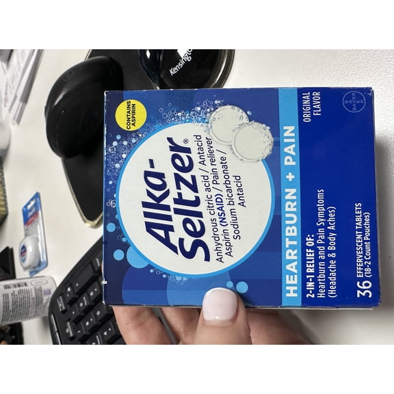 Alka-Seltzer Effervescent Tablets Original - 36 ea., Pack of 4