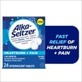 thumbnail interactive-video image 1 of Alka-Seltzer Heartburn + Pain, Aspirin + Antacid Tablets for Fast Pain Relief, Heartburn Relief & Acid Indigestion Relief, 24 Ct, 1 of 8