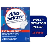 Alka-Seltzer Extra Strength Effervescent Heartburn Relief Tablets, 24 Count