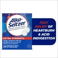 thumbnail interactive-video image 1 of Alka-Seltzer Extra Strength Heartburn Relief Effervescent Antacid Tablets, Fast Acid Indigestion Relief, 24 Count, 1 of 9