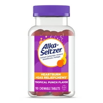 Alka-Seltzer Heartburn Relief + Gas Relief Chews, Antacid Tablets 110 Ct