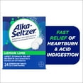 thumbnail image 1 of Alka-Seltzer Lemon Lime Heartburn Relief tablets, Fast Acid Indigestion Relief, 24 Ct, 1 of 9