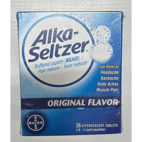 Alka-Seltzer Original Effervescent Tablets, 36 Tablets Each