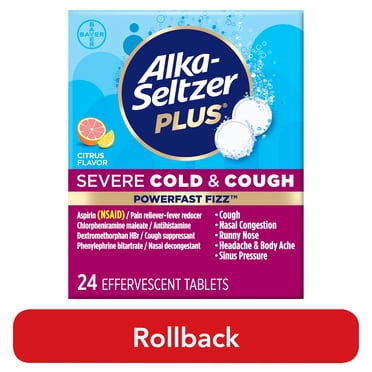 Alka-Seltzer Plus Powerfast Fizz Severe Day + Night Cold Medicine ...