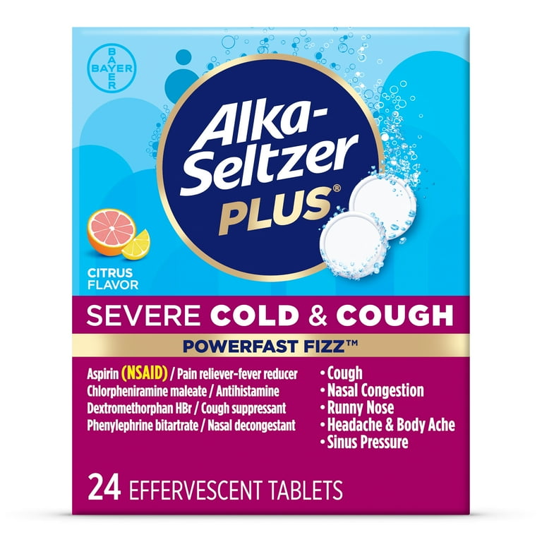 Alka-Seltzer Plus Powerfast Fizz Severe Cold & Cough Medicine