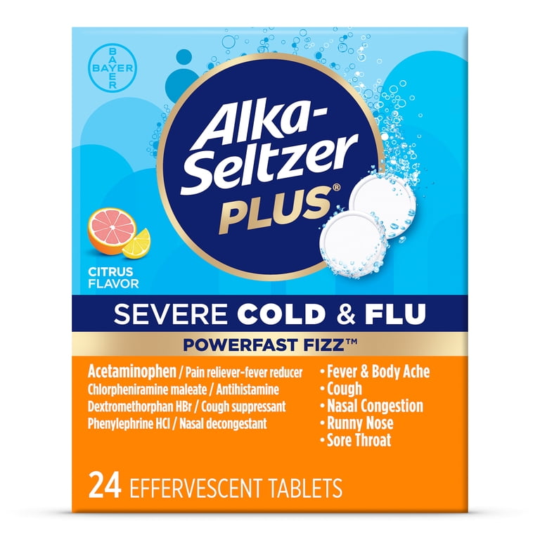 Alka-Seltzer Plus Powerfast Fizz Severe Cold & Flu Medicine