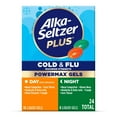 thumbnail image 1 of Alka-Seltzer Plus Powermax Cold & Flu Medicine, Day + Night, Liquid Gels, 24 Count, 1 of 6