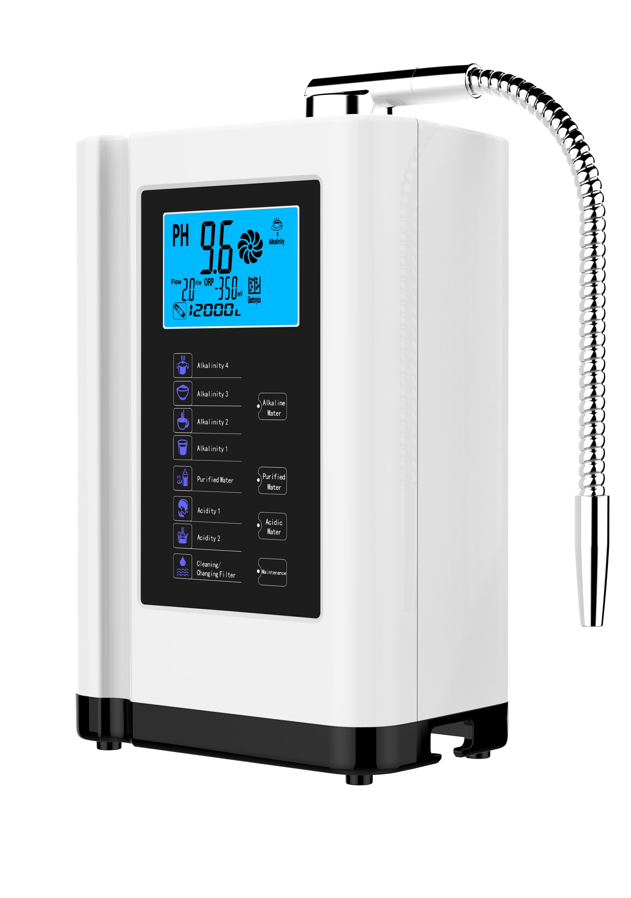 浄水器・整水器 LIXIL Mixer with Built-in Water Purifier VEVOR PH3.5-10.5 Water Ionizer Machine Alkaline Stainless