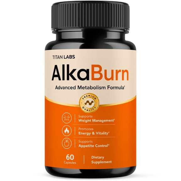 AlkaBurn Advanced Formula Pills Supporting Your Active Lifesyle Naturally Alka Burn Capsules (1 Pack)