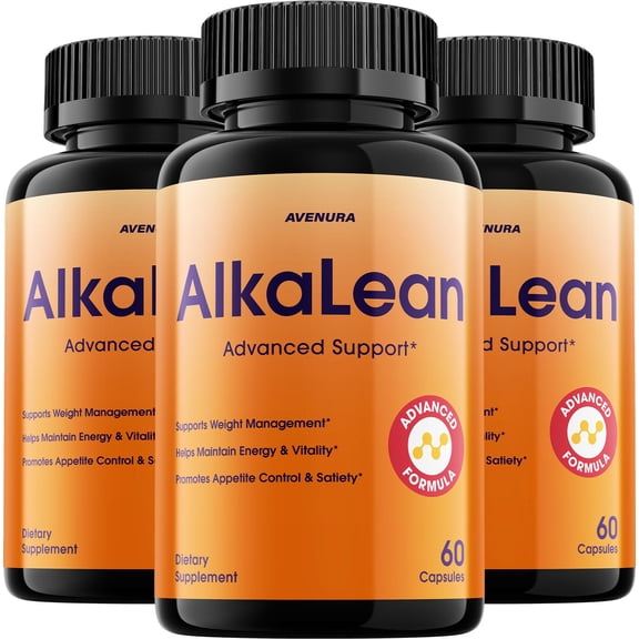 Alkalean Capsules Alkalean Pills Advanced Formula Natural Blend, Extra Strength, 3 Pack, 180 Capsules