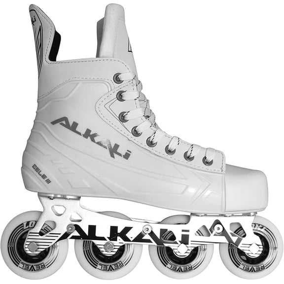 Alkali Cele III Senior Adult Junior Kids Inline Roller Hockey Skates (Skate Size 8 (Shoe Size 9-9.5))