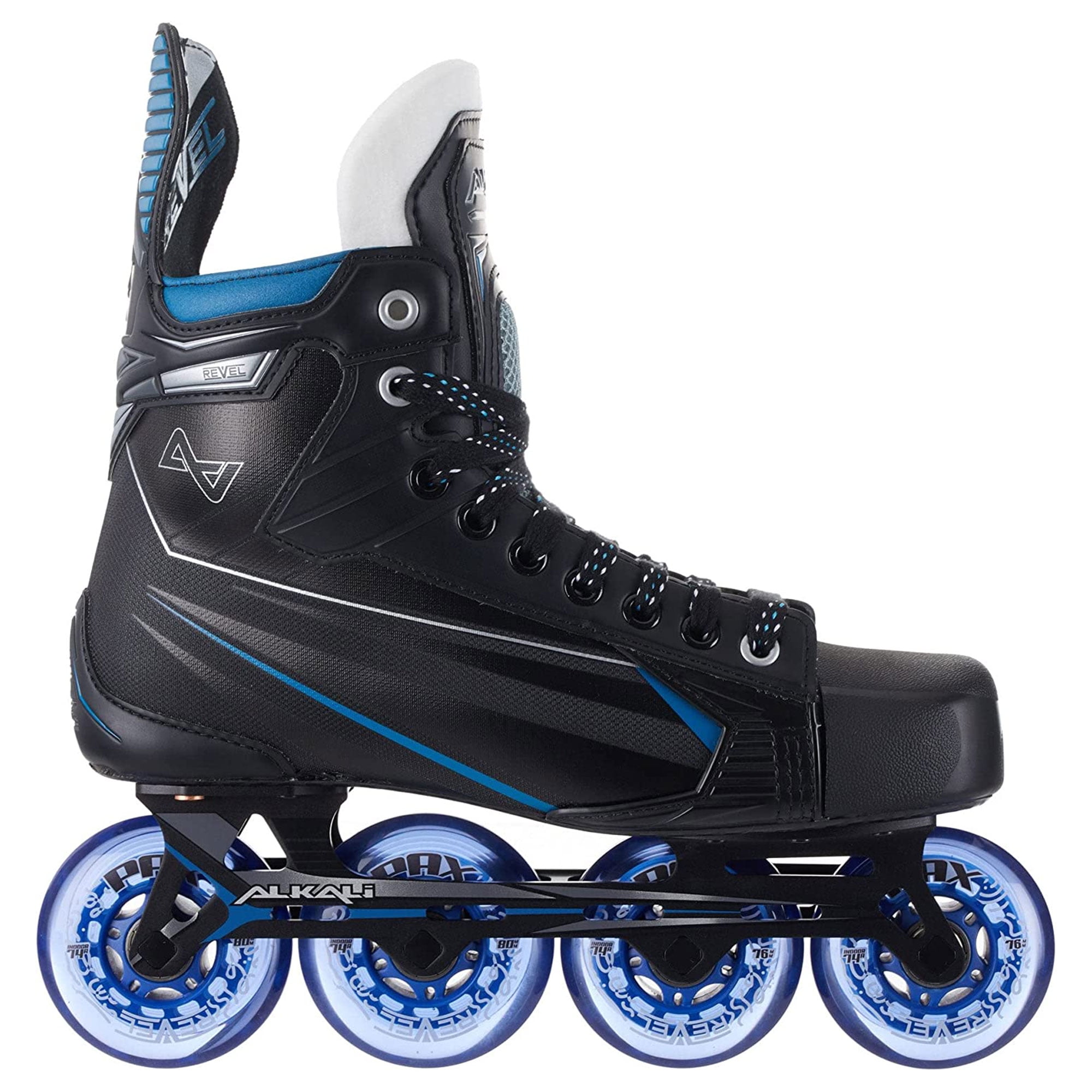 Alkali Hockey Revel 4 Senior Adult Inline Hockey Skates,size 11 ,Unisex Blue and Black