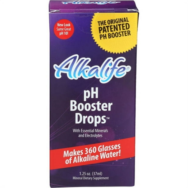 Alkalife pH Booster Drops with Essential Minerals and Electrolytes – 1.25oz