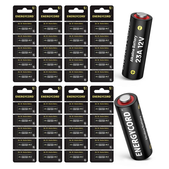Alkaline Battery 23A (40-Pack) - Long Lasting 12 Volt A23 Battery for Doorbells and Power Remote