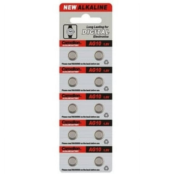 Camelion AG10 1.5V Battery Alkaline Button Cell Battery