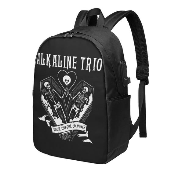 Alkaline Trio Backpack Fashion Travel Backpack Laptop Backpack 17 Inch ...