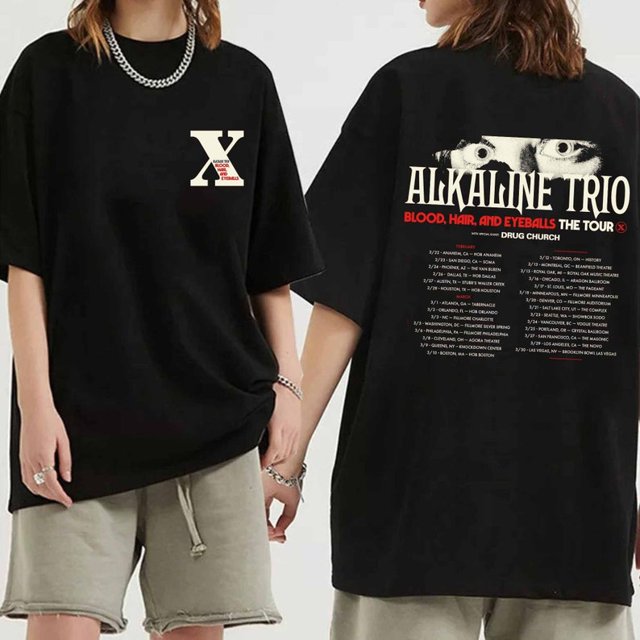 Alkaline Trio Blood Hair And Eyeballs Tour 2024 Shirt, Alkaline Trio