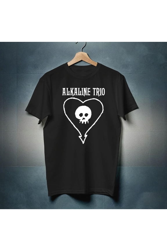 Alkaline Trio Classic Heartskull Mens T Shirt Black-TH30500
