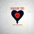 Alkaline Trio Heart Skull WHITE Tshirt, Alkaline Trio Blood Hair and