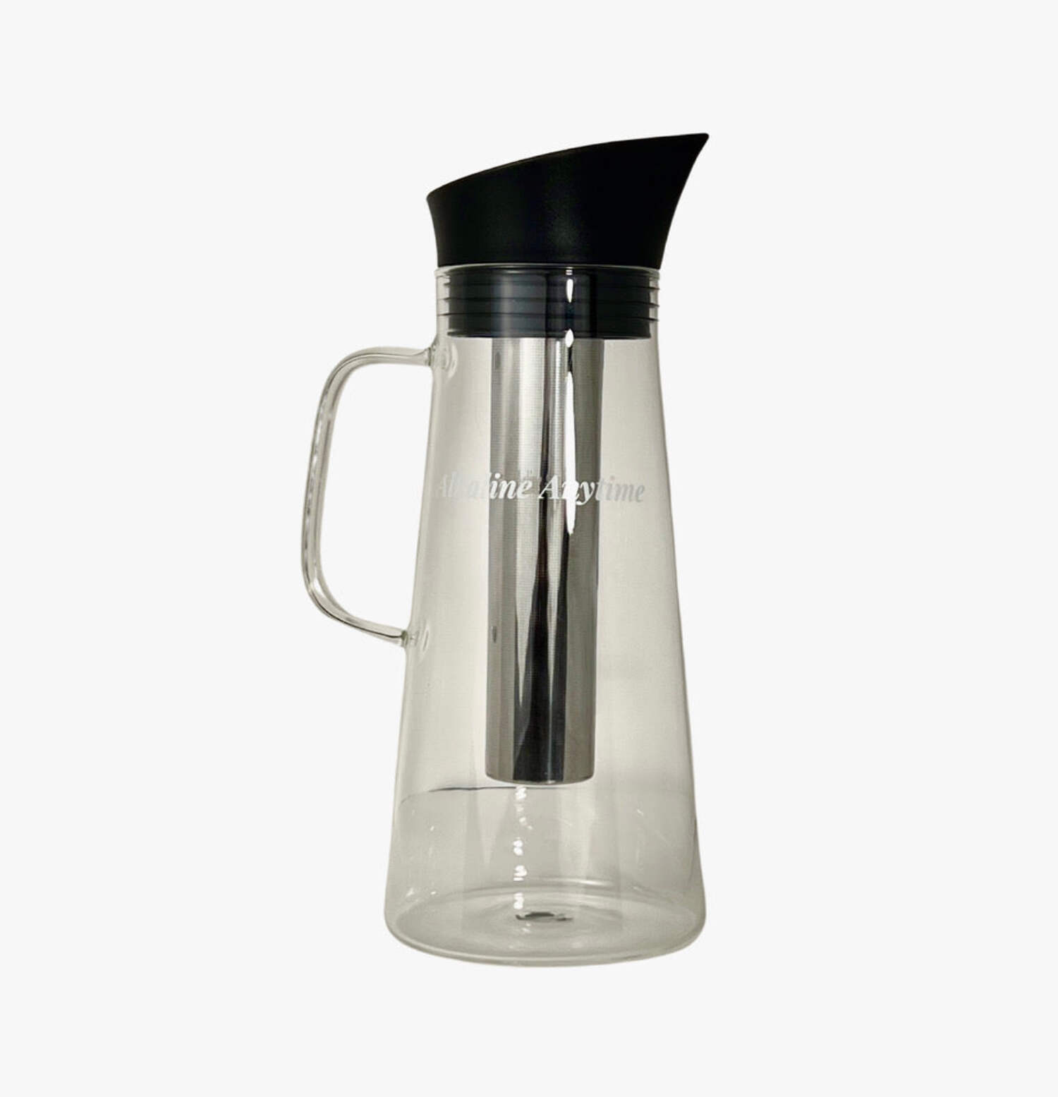 Alkaline Water Filter Pitcher with Infuser, Glass Pitcher with Lid 1.5L ...