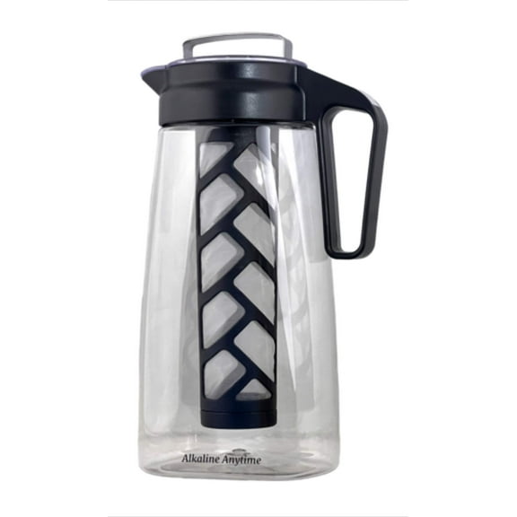 Alkaline Water Filter Pitcher Infuser, Tritan Pitcher 2L | 9.5 pH Alkaline Filters | Tea Pitcher | Tritan BPA Free Ice Coffee Maker | Infuser Pitcher