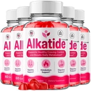 Alkatide Maximum Strength ACV Gummies Advanced Apple Cider Vinegar Supplement 1000MG Formula Alka Tide 5 Bottles
