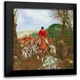 thumbnail image 1 of Alken, Henry Jr. 12x12 Black Modern Framed Museum Art Print Titled - A Hunt Going Through A Gate, 1 of 5