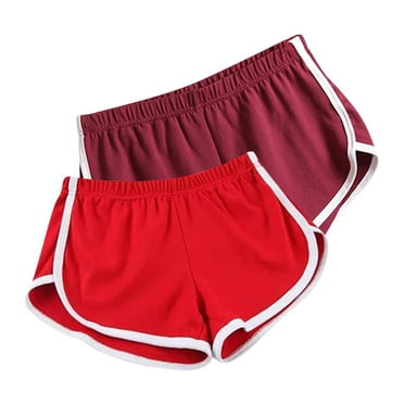 Alkepwun 2PC Athletic Shorts for Women Comfy Stretch Sports Shorts Girls Summer Short Pants Dolphin Workout Shorts for Yoga Dance Cycling Hiking