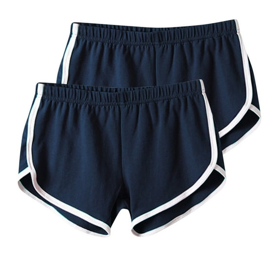 Alkepwun 2PC Dolphin Shorts for Women Comfy Active Sports Shorts Breathable Yoga Dance Volleyball Shorts Athletic Summer Short Pants