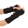 thumbnail image 1 of Alkepwun Arm Warmer for Women Fingerless Gloves Knit Mitten Gloves Wrist Warmer with Thumb Hole in Autumn and Winter, 1 of 4