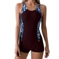 thumbnail image 1 of Alkepwun Bathing Suits for Women One Piece Swimsuit Sporty Swimsuit for Women Tummy Control Swimwear Racerback Athletic Full Coverage Bathing Suit Printed Comfortable Breathable Quick-Dry Set, 1 of 6
