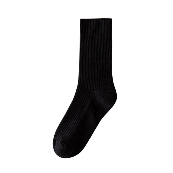Alkepwun Boot Socks Unisex Solid Color Casual Lightweight Durable Breathable Knit Socks Soft Comfortable High-Stretch Moisture Wicking Athletic Mid-Calf Socks