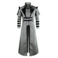 thumbnail image 1 of Alkepwun Coats for Men Medieval Costumes Steampunk Long Trench Coat Gothic Victorian Vintage Tailcoat Jacket Mens Double Breasted Zipper Coat Hoodless Casual Renaissance Stage Performance Jacket, 1 of 5
