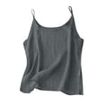 thumbnail image 1 of Alkepwun Cotton Linen Tank Top Women Casual Summer Gauze Basic Sleeveless Layering Camisoles Loose Lightweight Spaghetti Strap U Neck Vest, 1 of 6