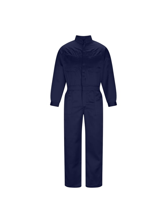 Coveralls for Men Long Sleeve Durable Lightweight Breathable Loose Work Jumpsuit Zip Up Stain Wrinkle Resistant Multi Pockets Utility Suit