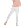 thumbnail image 1 of Alkepwun Cute Shiny Girls Leggings Kids Stretchy Dance Workout Running Yoga Pants Footless Ballet Gymnastics Tights Athletic Wear 4-13Y, 1 of 3