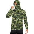 thumbnail image 1 of Alkepwun Fishing Shirt for Men UV Sun Protection Long Sleeve Hoodie with Mask, Lightweight Breathable Moisture Wicking Hiking Thumbhole Shirt UPF 50+, 1 of 5