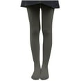 thumbnail image 1 of Alkepwun Fleece Tights Girls Solid Color Ribbed High-Stretch Fleece Lined Knit Leggings Soft Cozy Breathable Warm Winter Tights Daily Footed Cotton Stockings, 1 of 3