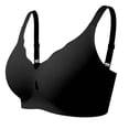 thumbnail image 1 of Alkepwun Full Coverage Jelly Bras Push-Up No Underwire Lightweight Breathable Adjustable Straps Running Sports Bra Solid Color Plus Size Lace Seamless Lift-Up Underwear, 1 of 5