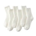 thumbnail image 1 of Alkepwun Fuzzy Socks Women Solid Colors 6 Pairs Plush Slipper Warm Soft Fluffy Socks Thick Cozy Winter Christmas Loungewear Sock, 1 of 1