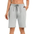 thumbnail image 1 of Alkepwun Gym Shorts Women 5-Inch Trendy Colorway Soft Breathable High-Stretch Quick-Dry Drawstring Athletic Shorts with Three-Pocket, 1 of 7